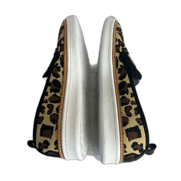 Talbots Womens Brittany Leopard Print Knit Sneakers Shoes Size 9.5 M slip on - Picture 6 of 9